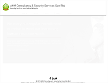 Tablet Screenshot of ahmsecurity.org